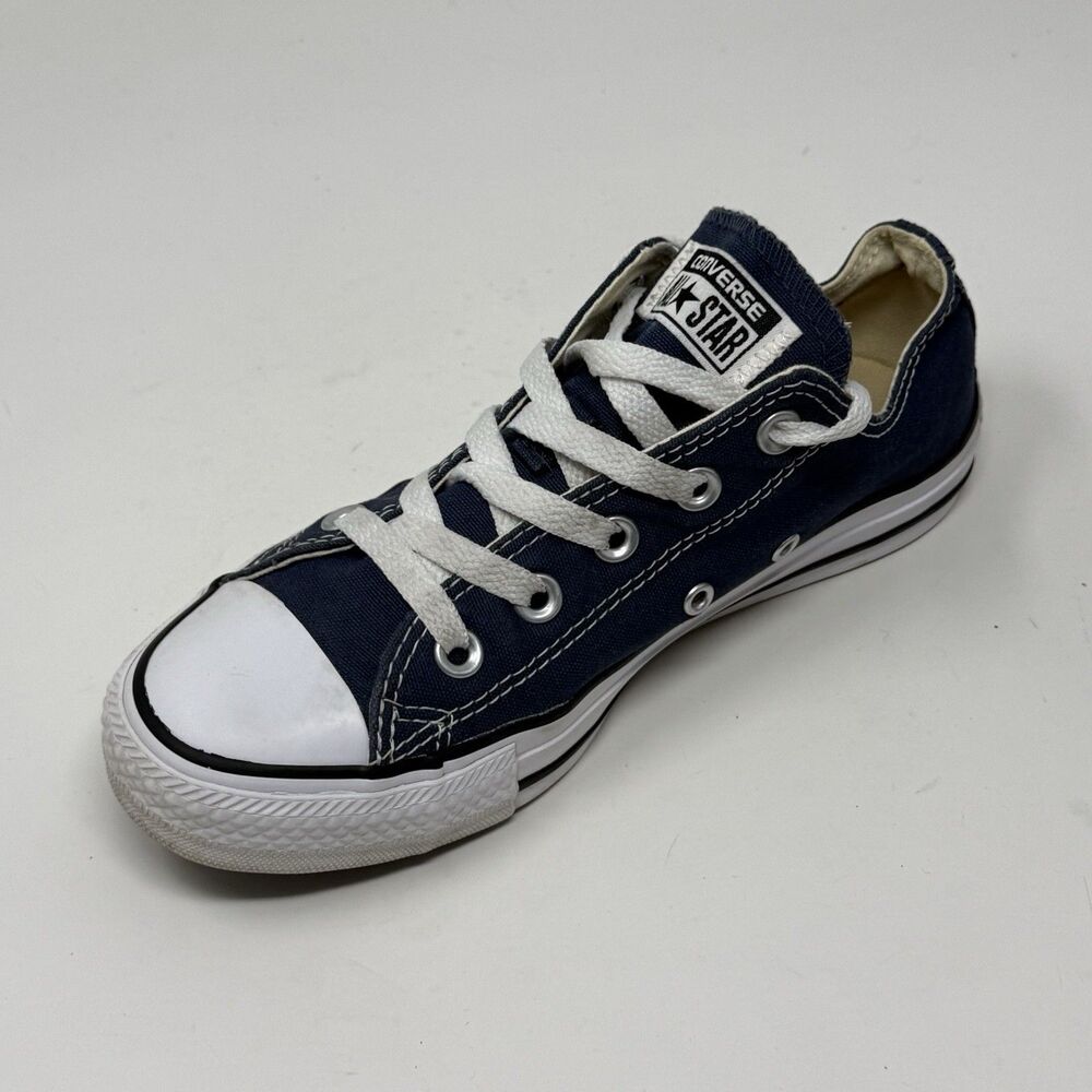Converse All Star Sneakers Womens 6 Blue Canvas Low Top Retro Grunge Shoes - Picture 10 of 16